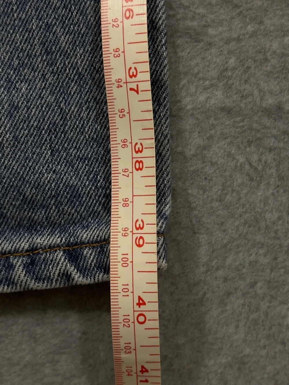 Vintage 90’s Levi's 512 Slim Fit Straight Leg Light Wash Blue Jeans Size 8 - Picture 6 of 7